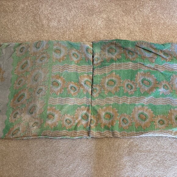 2 House of Cindy LA  Artisan Pillow Cover Linen Cotton Floral 23” Ciskowski boho - Picture 1 of 8